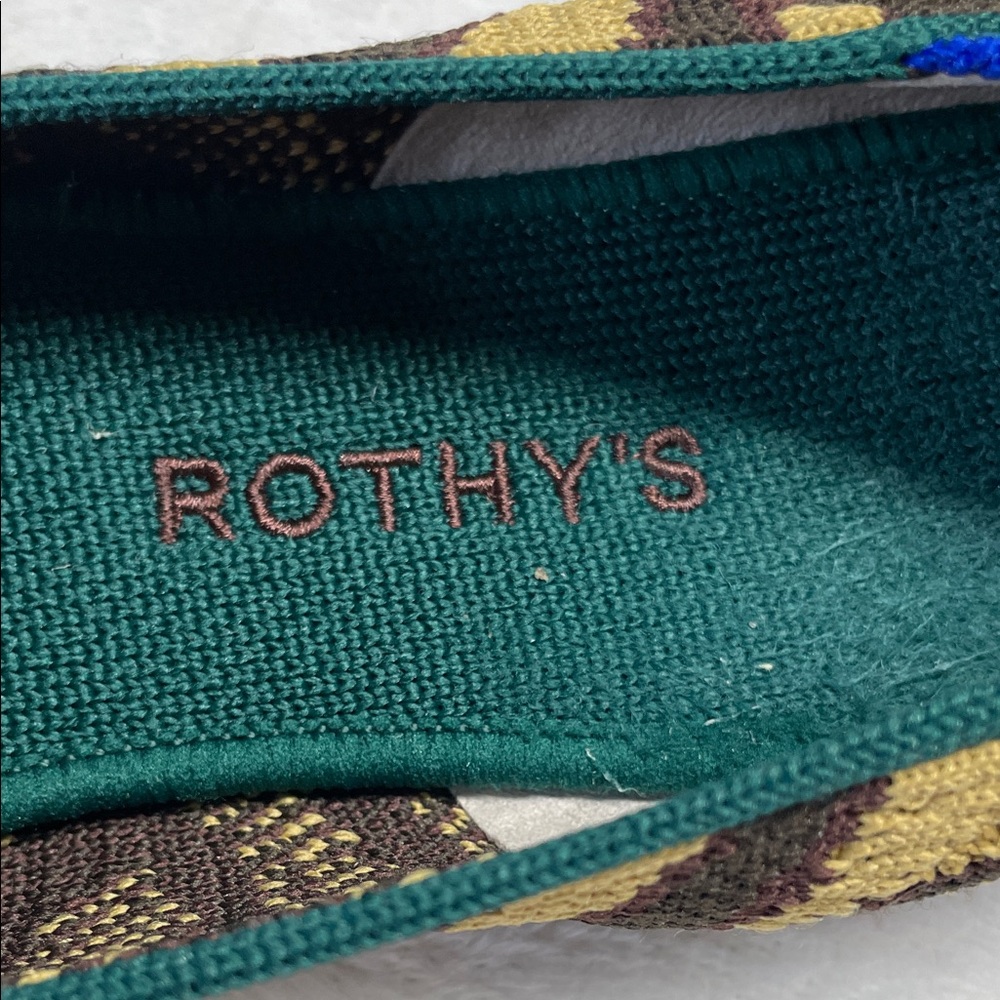 Rothy's Zebra Patterned Flats in Brown and Yellow - Picture 2 of 8